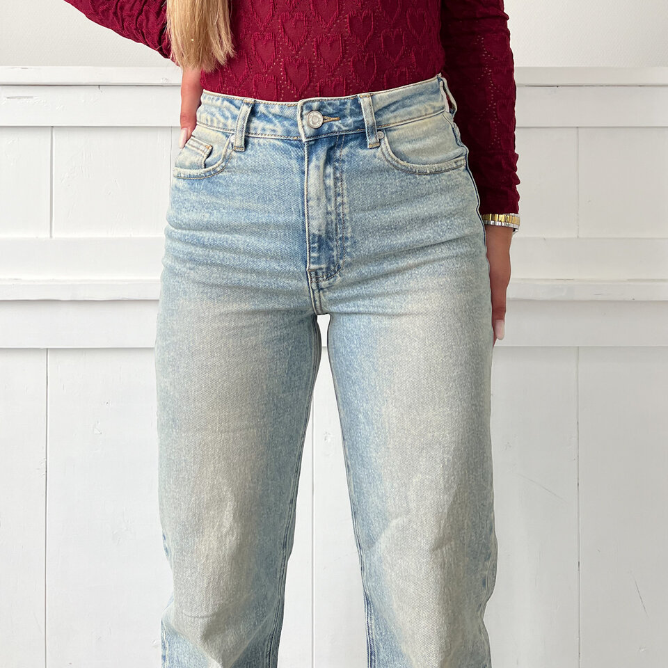 Fenna Queen Hearts Tall Jeans Blauw