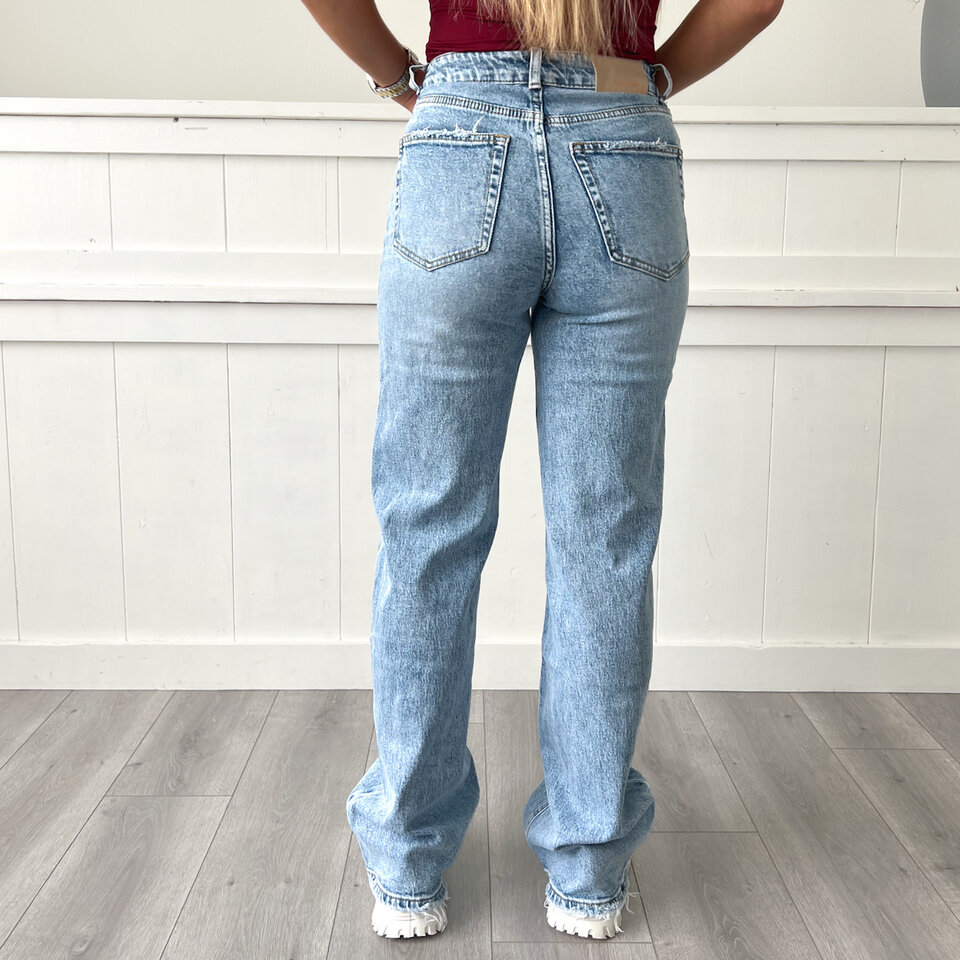 Nadia Queen Hearts Jeans Blauw