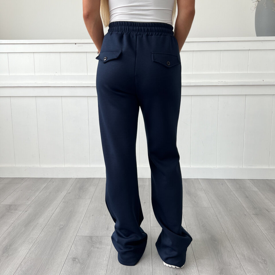 Tall Chique Jogging Broek Navy