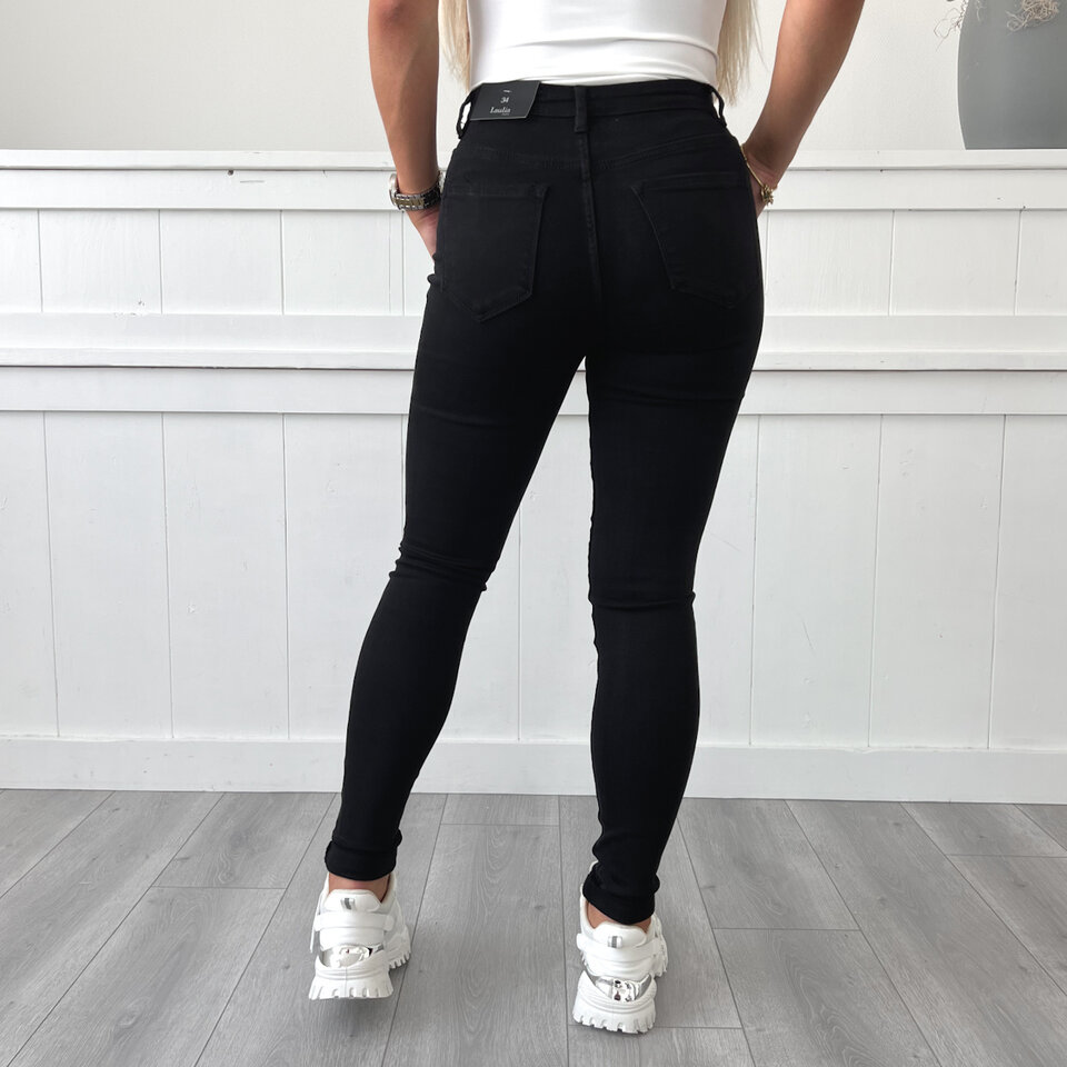 Zwarte Stretch Jeans Tall