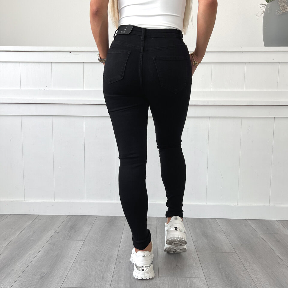 Zwarte Stretch Jeans Tall