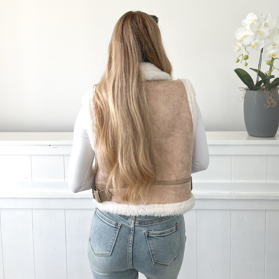 Lammy Teddy Gilet Beige