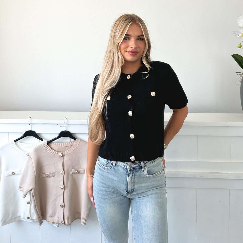 Angelique Top Zwart