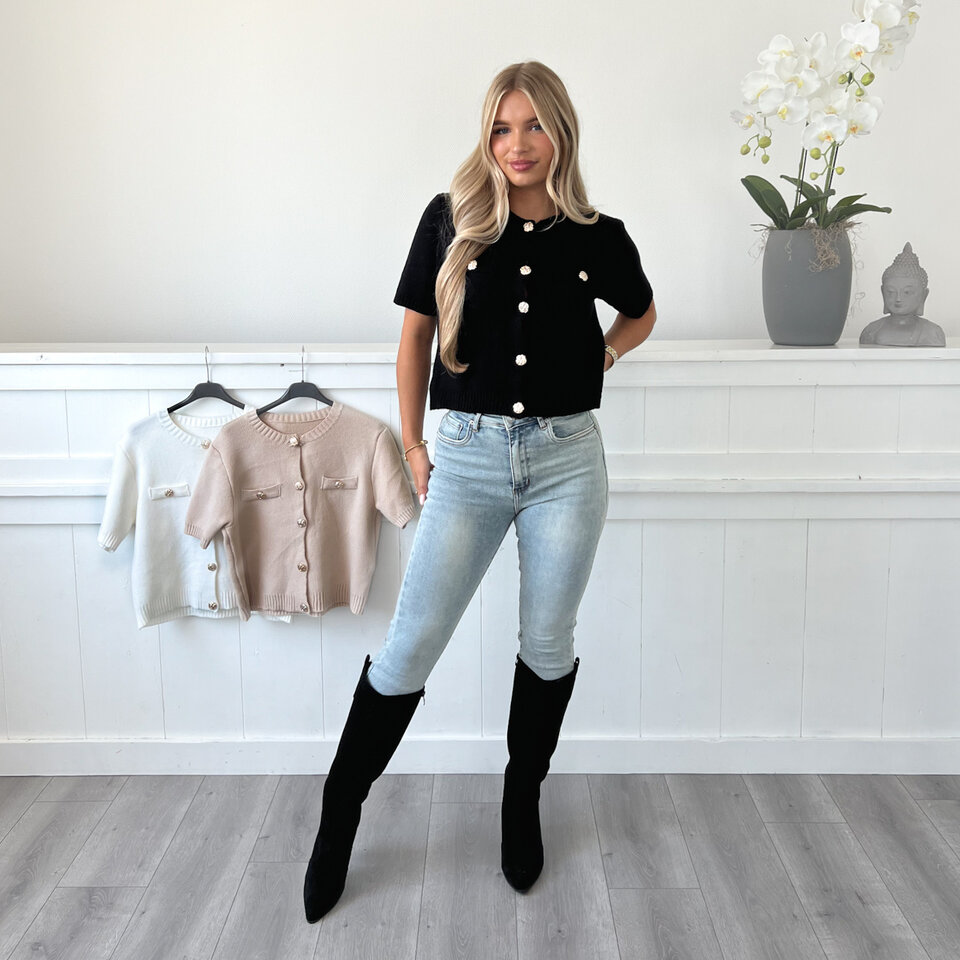 Angelique Top Zwart