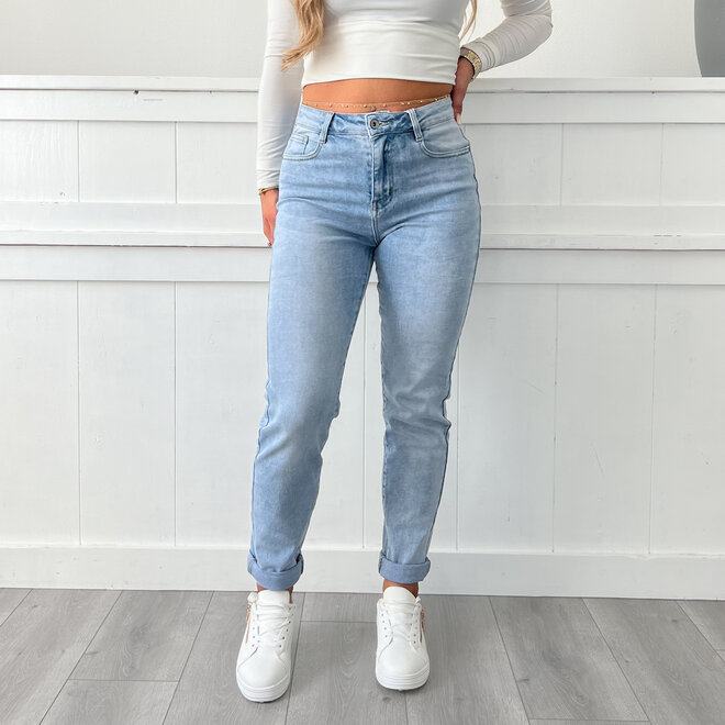 Blossom Mom Jeans Blauw