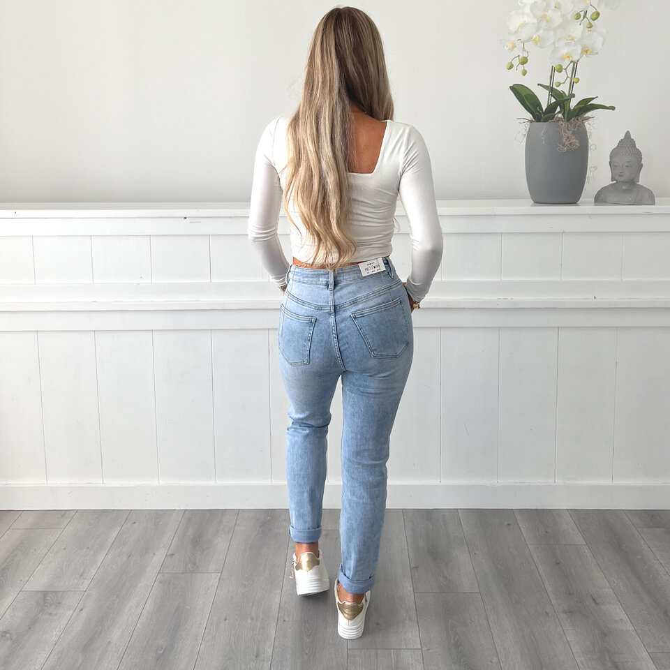 Blossom Mom Jeans Blauw