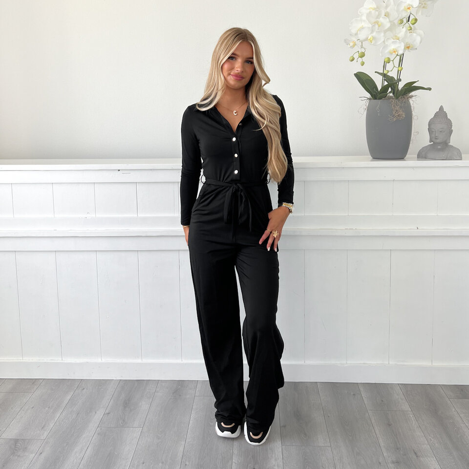 BY SWAN Jumpsuit Zwart
