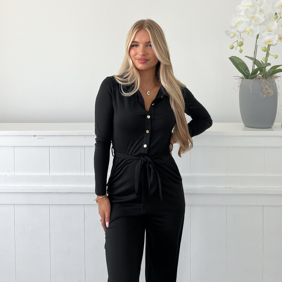 BY SWAN Jumpsuit Zwart