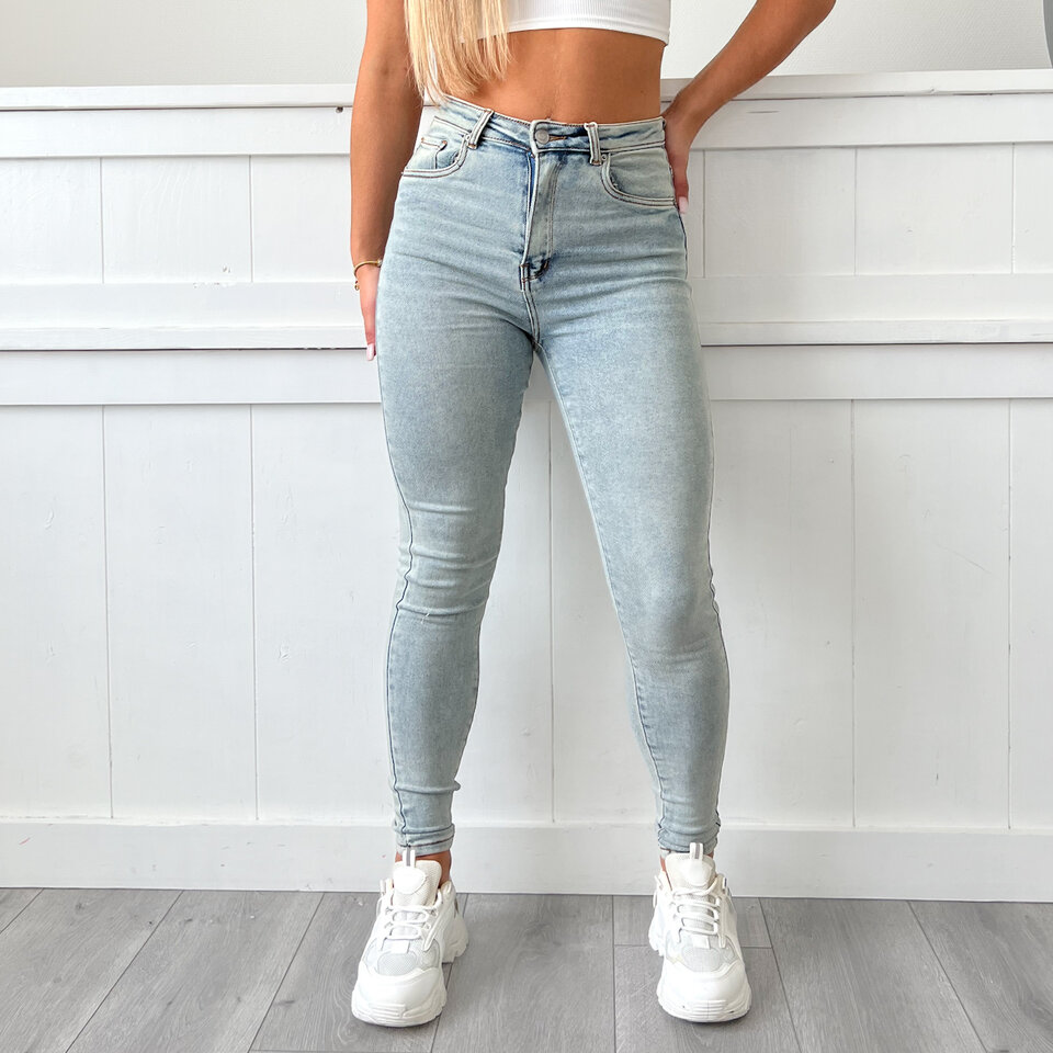 Feline Skinny Jeans Blauw