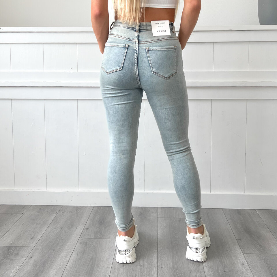 Feline Skinny Jeans Blauw