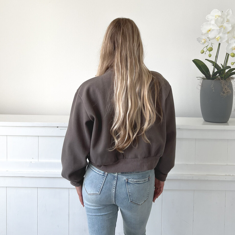 Elise Bomber Jasje Taupe