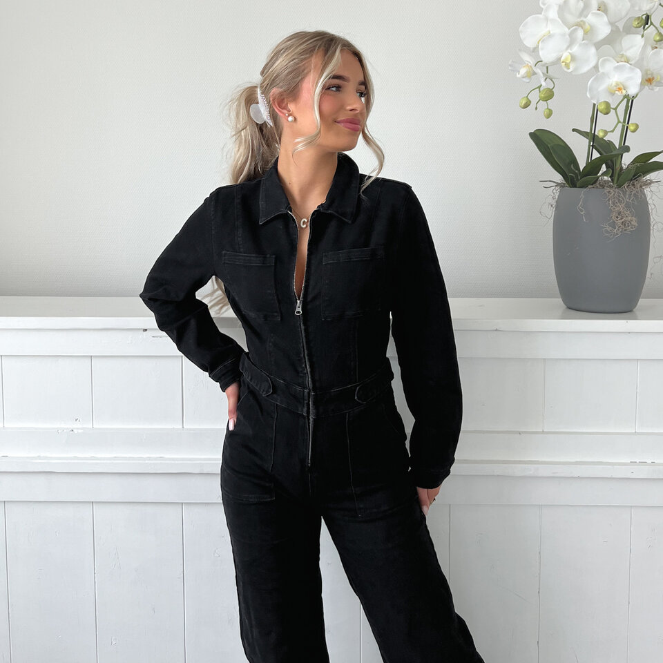 VS Miss Denim Jumpsuit Zwart
