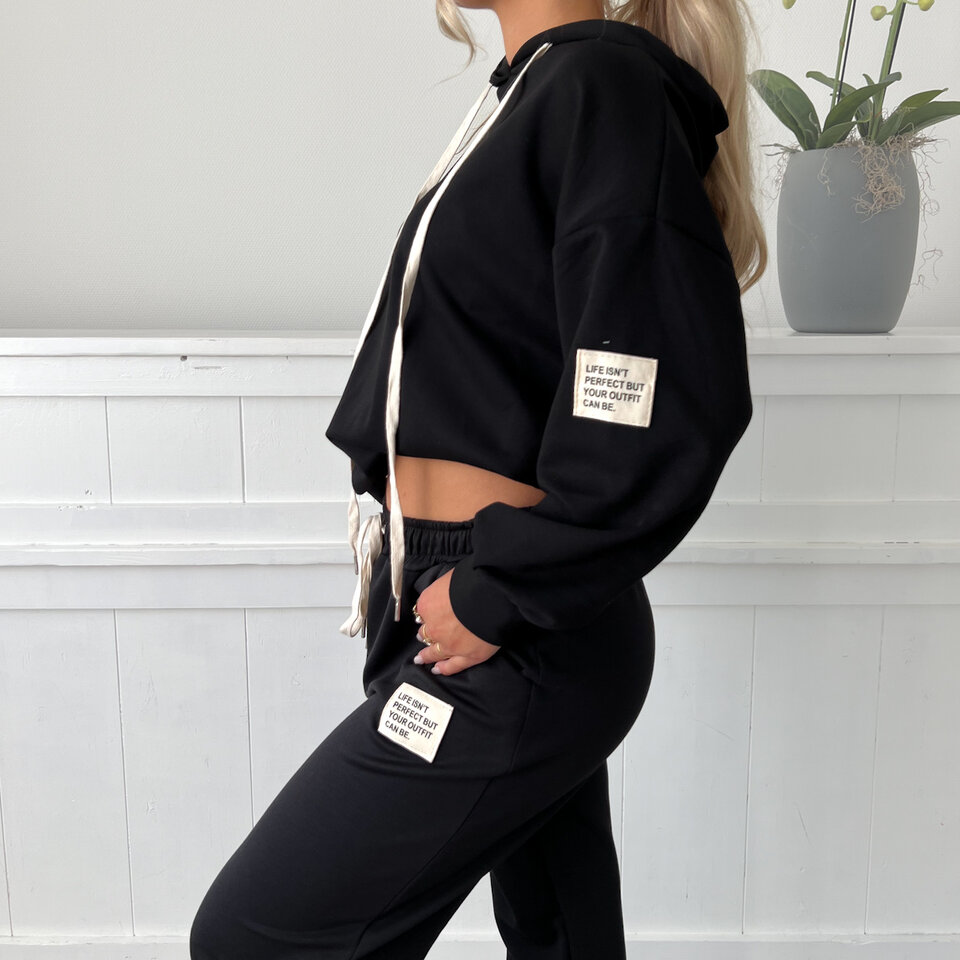Embleem Jogging Set Zwart