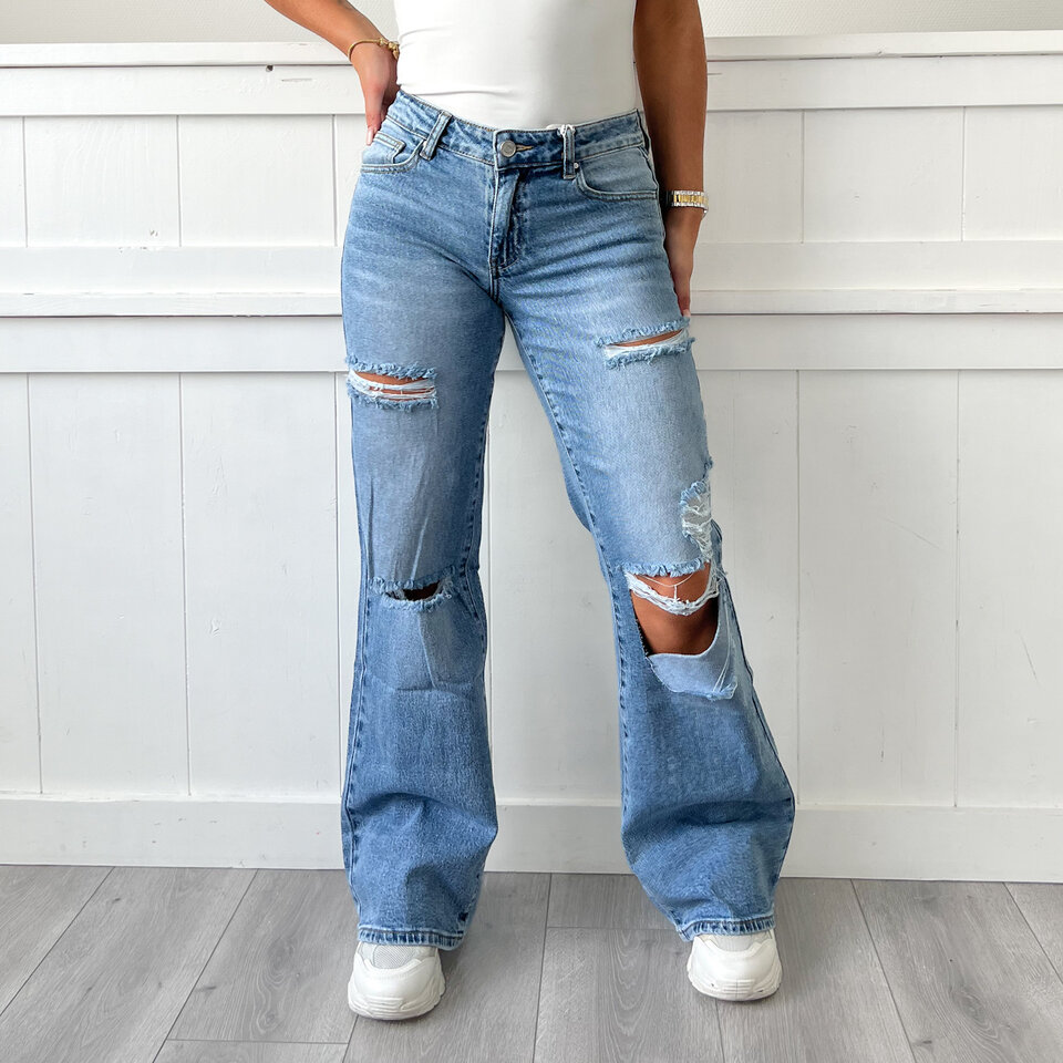 Donna Queen Hearts Jeans Blauw