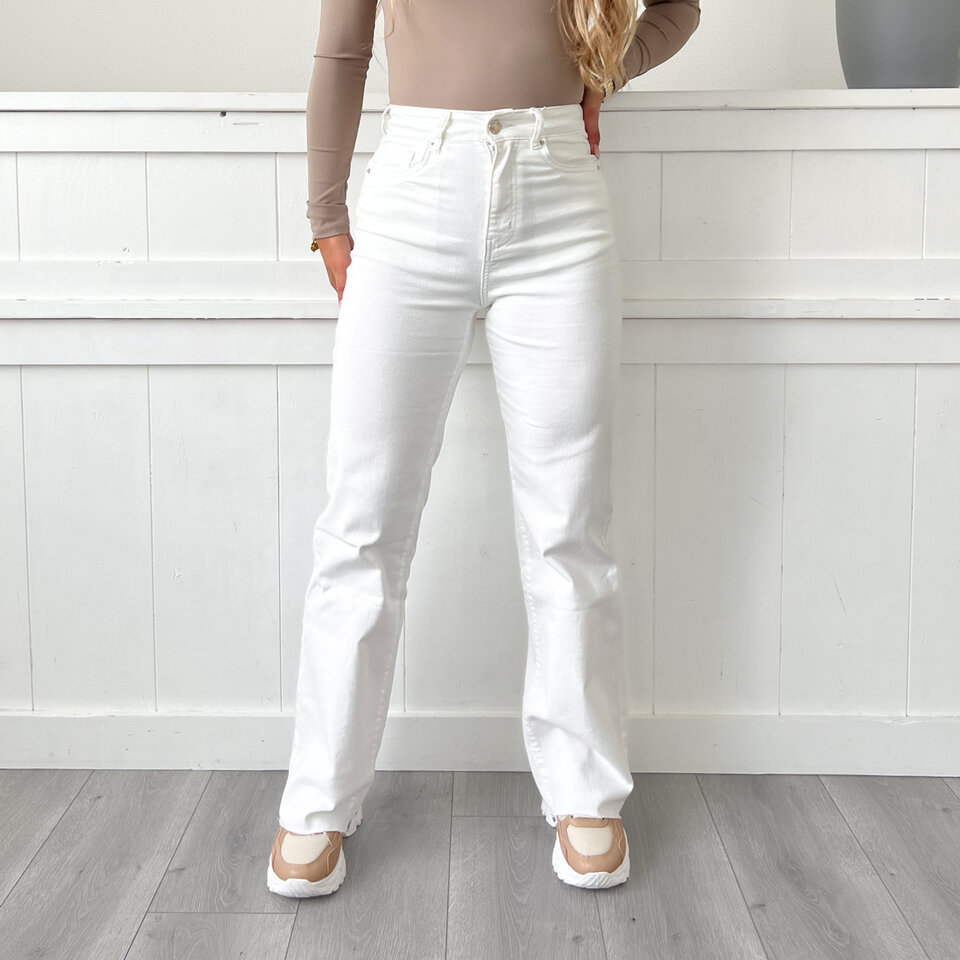 VS Wide Leg Jeans Off White