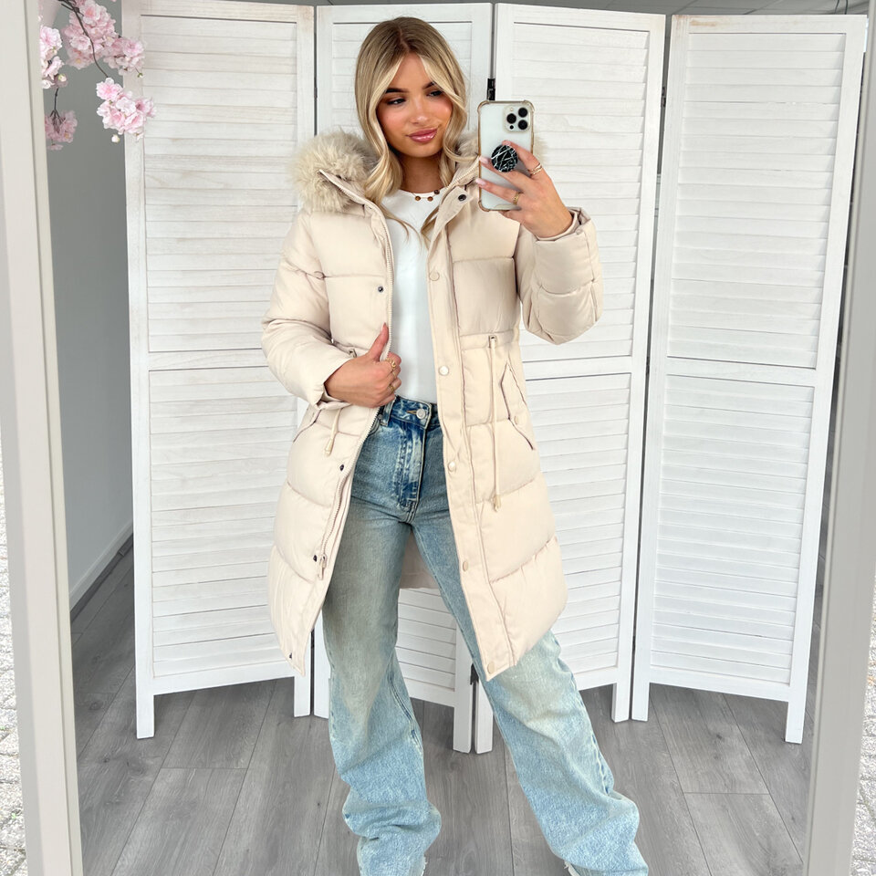 Nora Winterjas Beige