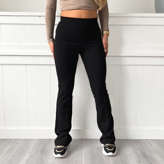 Flared Pantalon Zwart