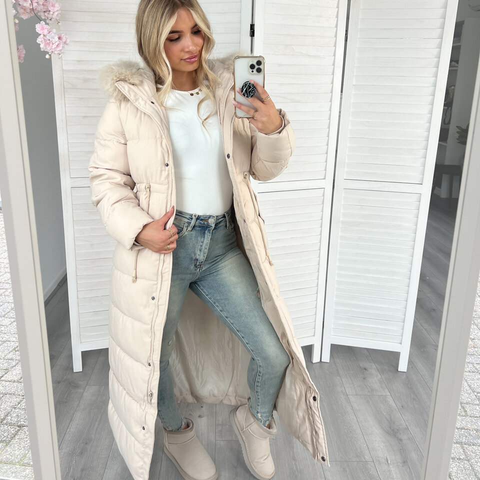 Jessie Winterjas Lang Beige