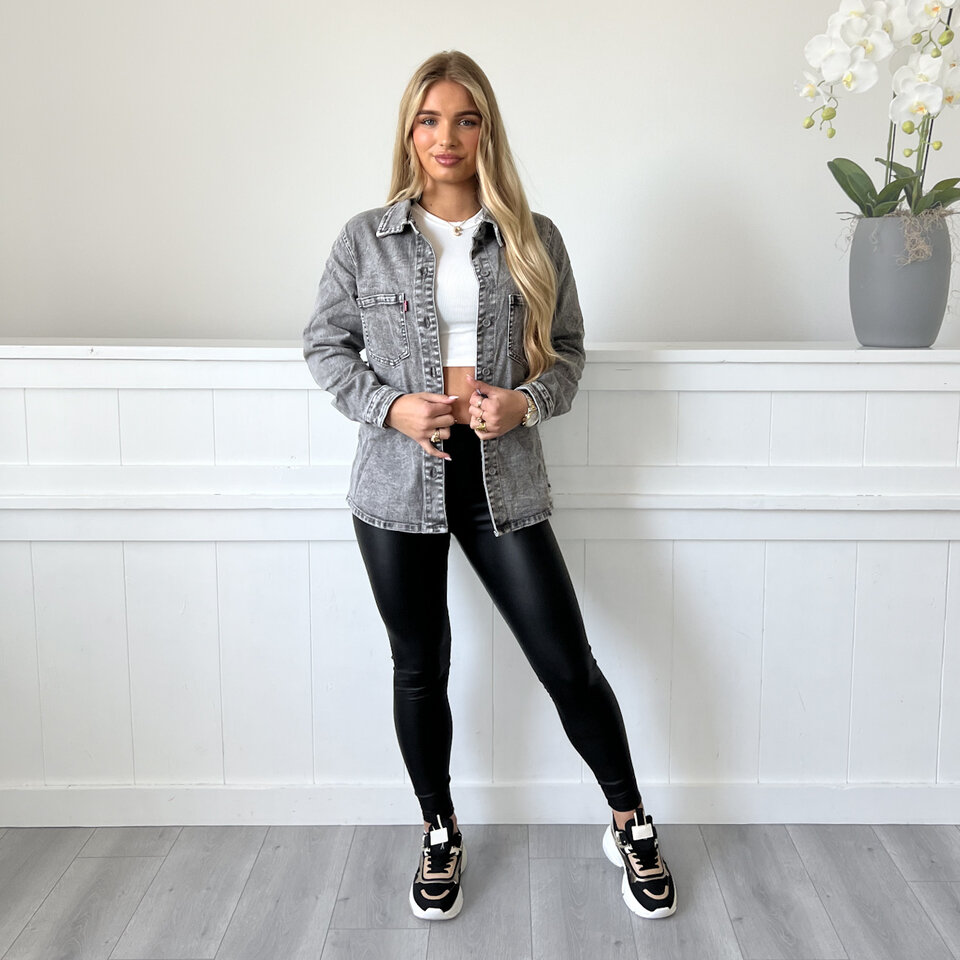 Spijkerblouse Jacket Grijs
