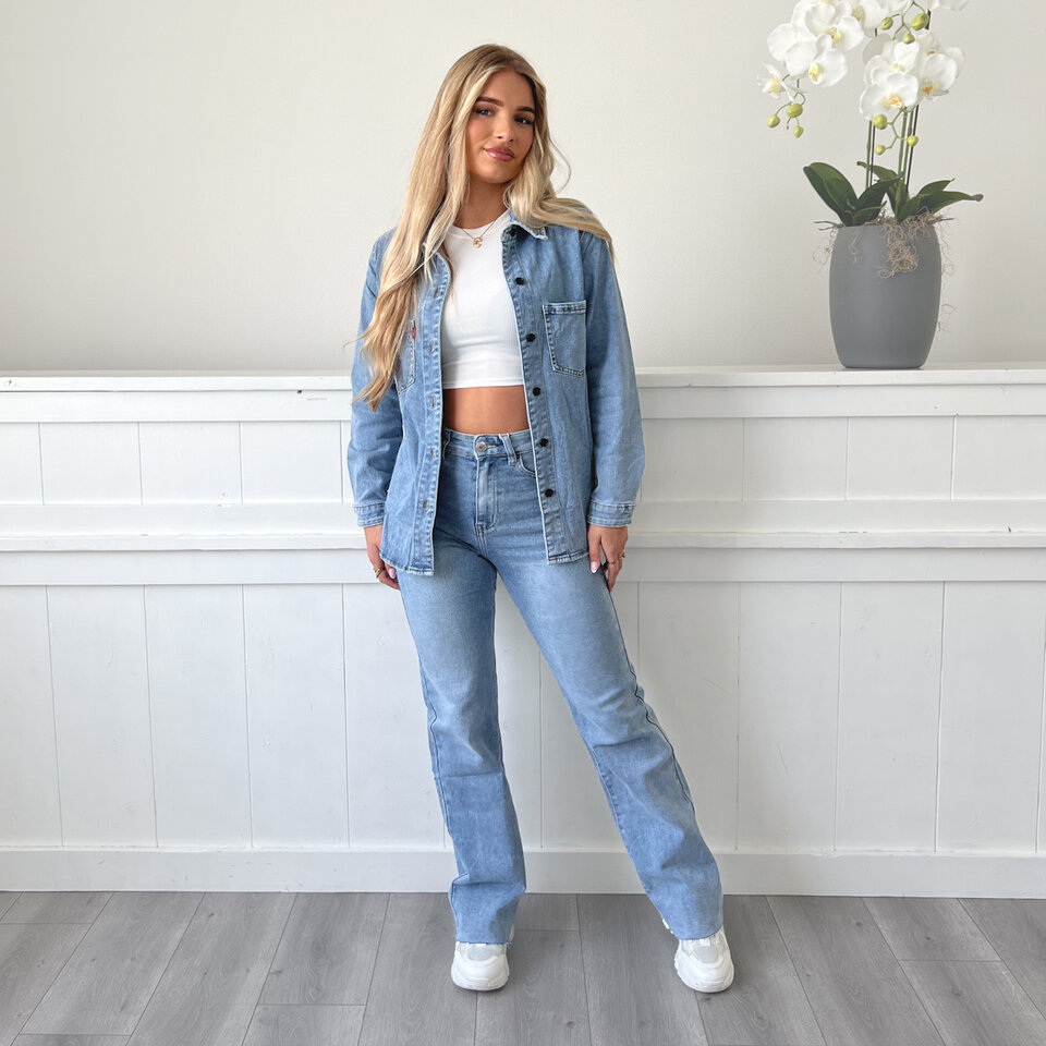 Spijkerblouse Jacket Blauw