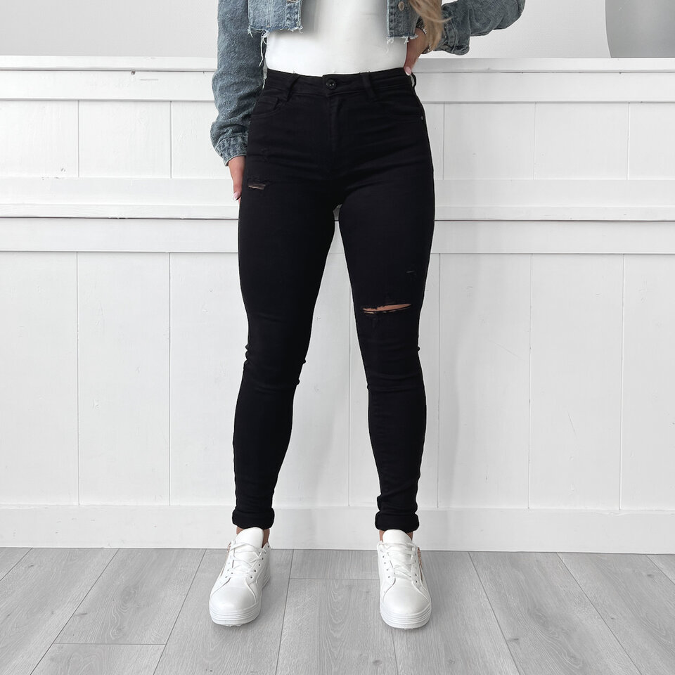 Lara Zwarte Tall Broek