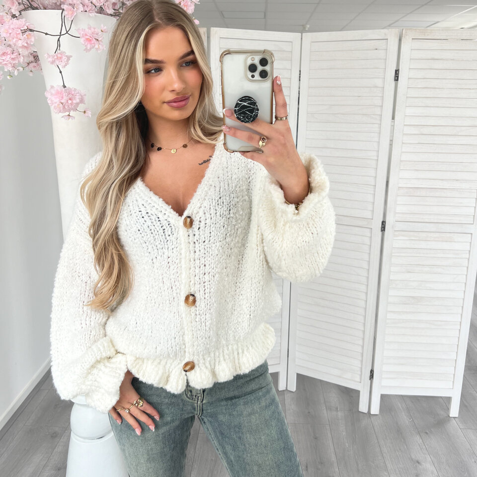 Chelsey Vestje Off White