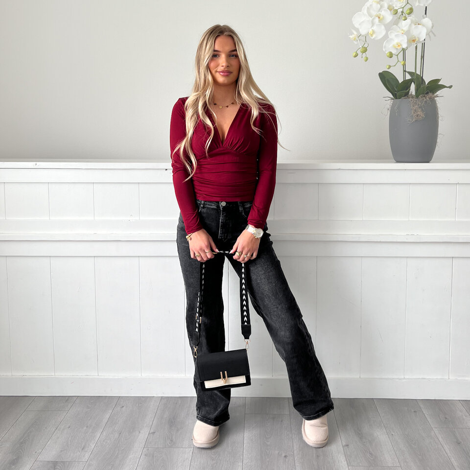 Sharona Top Bordeaux