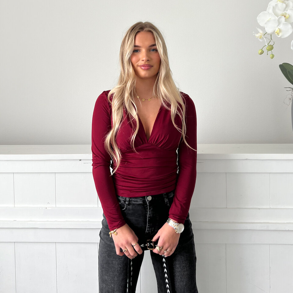 Sharona Top Bordeaux