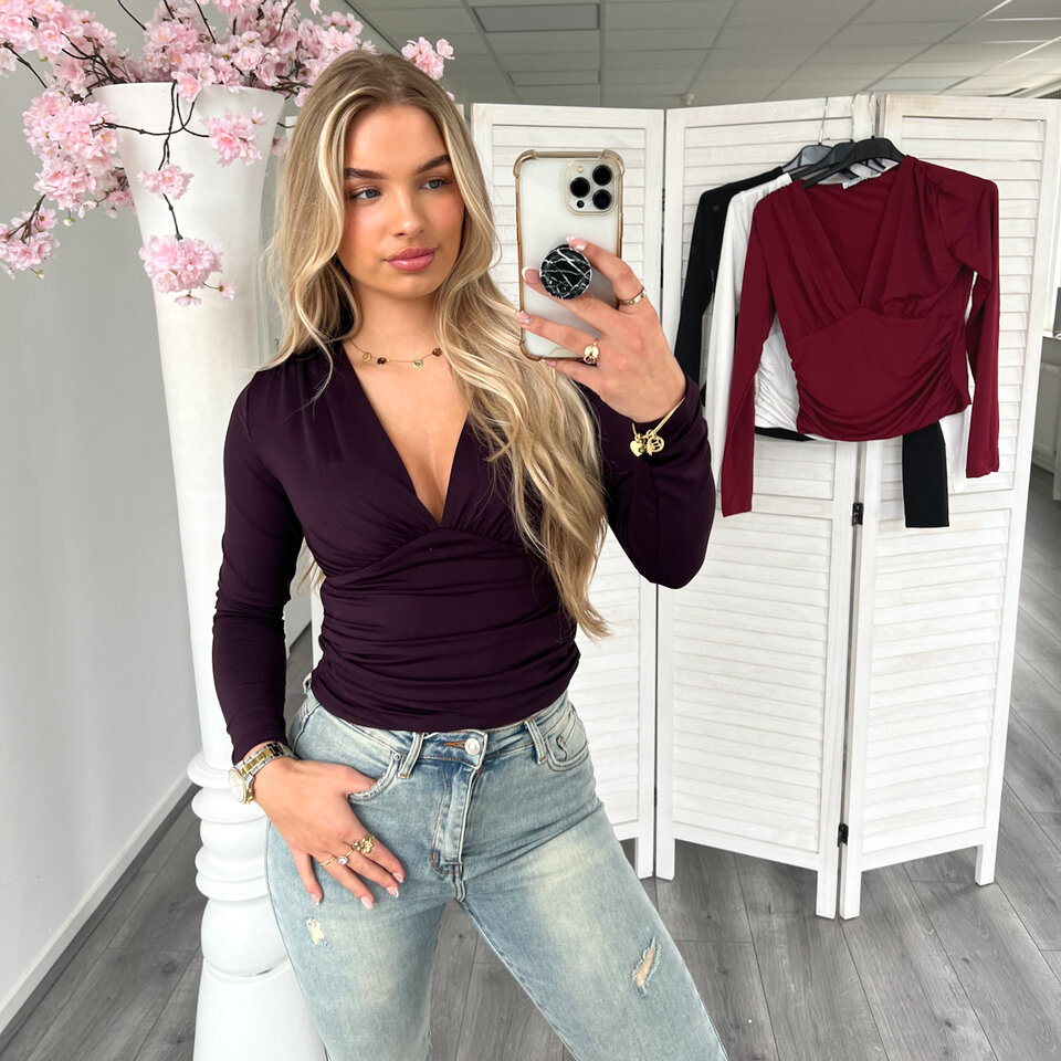 Sharona Top Aubergine