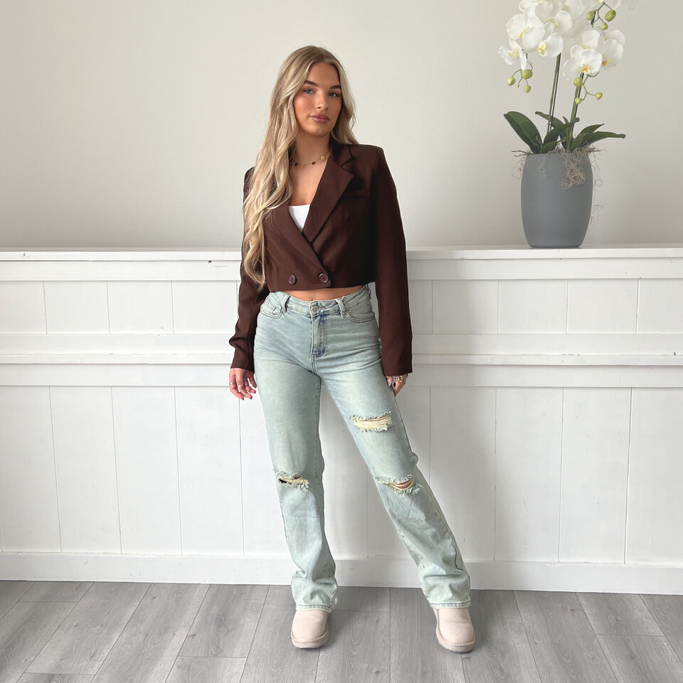 Cropped Blazer Bruin