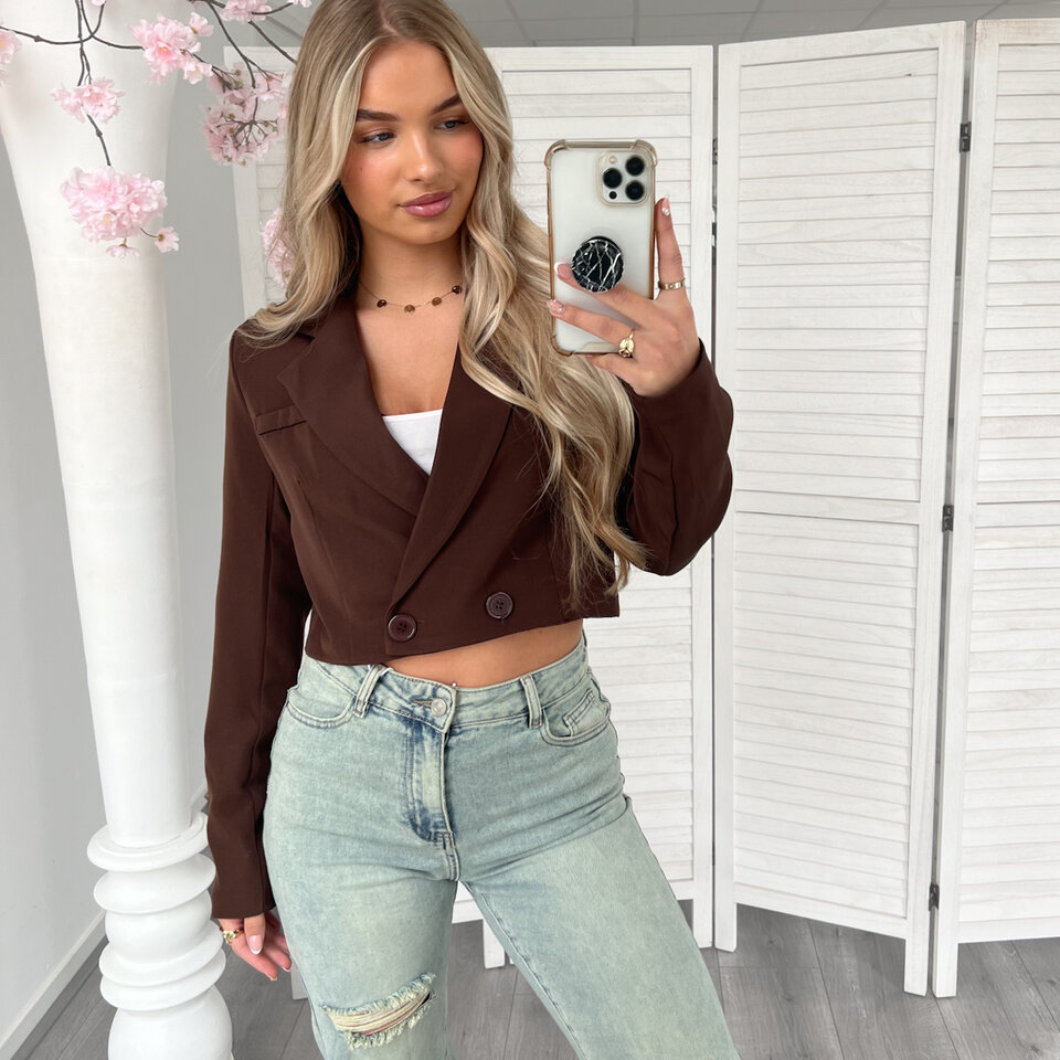 Cropped Blazer Bruin