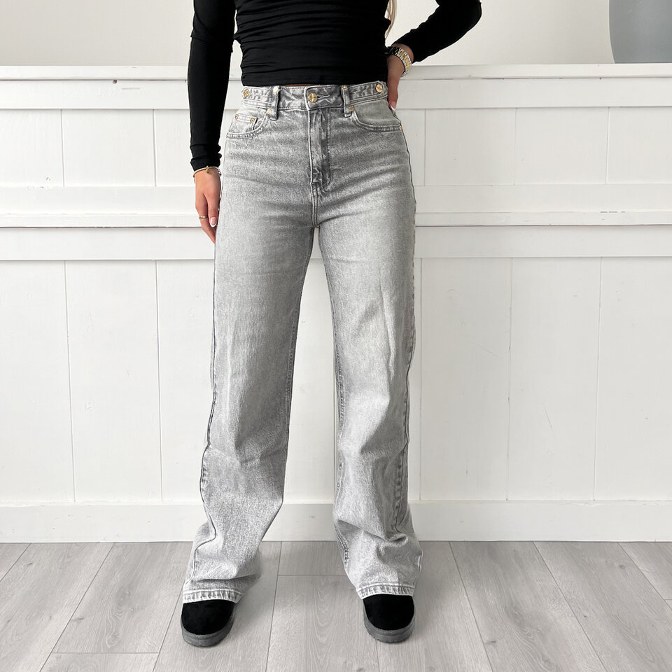Bibi Queen Hearts Jeans Grijs