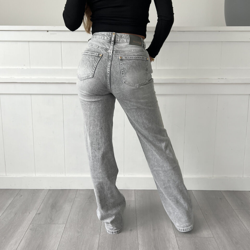 Bibi Queen Hearts Jeans Grijs