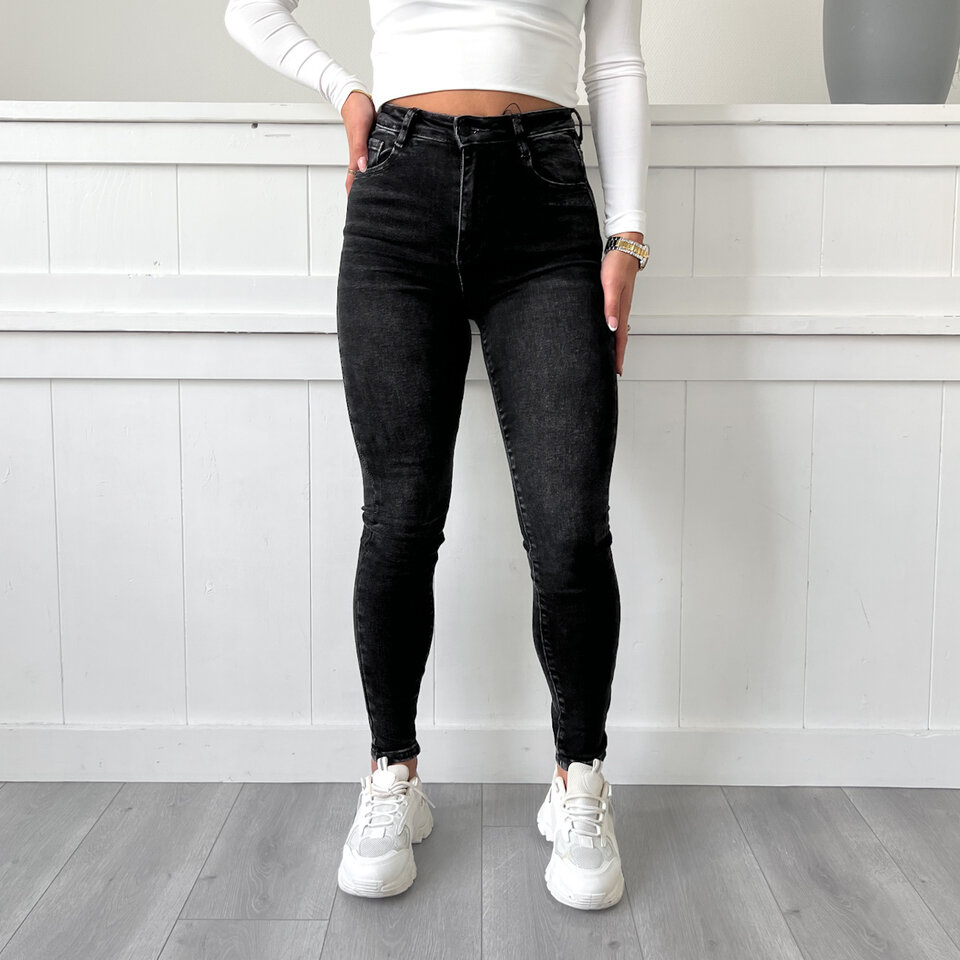 Hannah Skinny Jeans Zwart