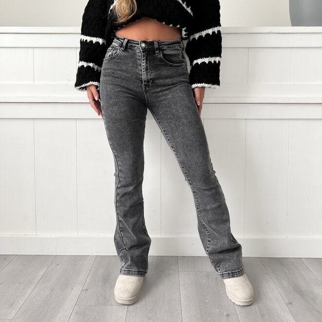 Rianne Flared Jeans Grijs