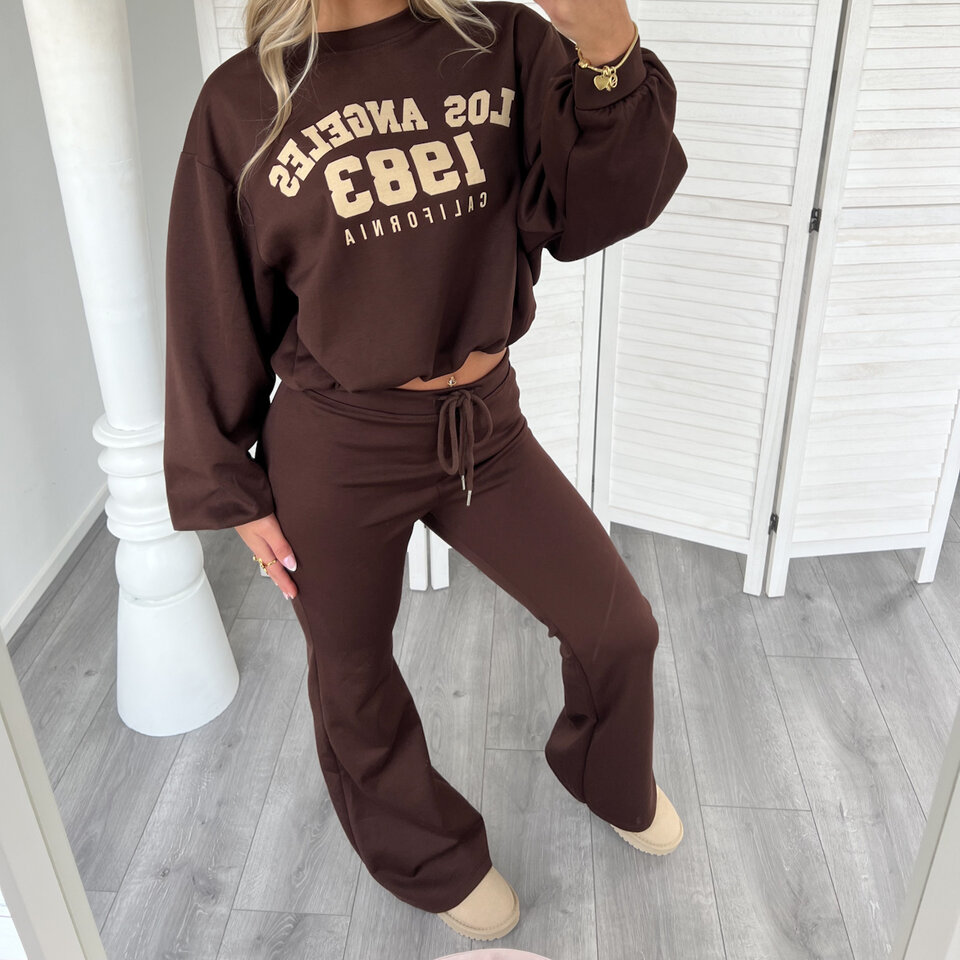 LA 1983 Flared Set Bruin