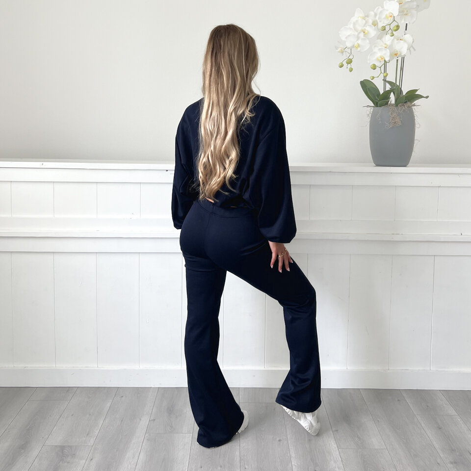 LA 1983 Flared Set Blauw