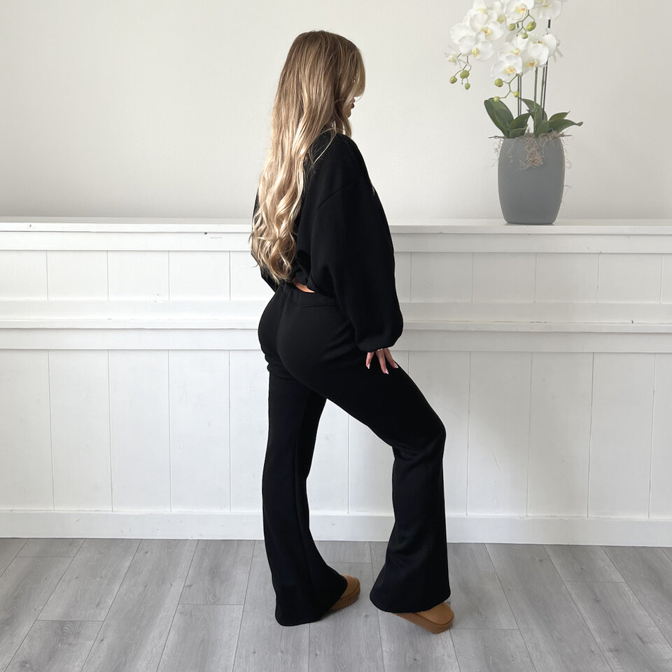 LA 1983 Flared Set Zwart