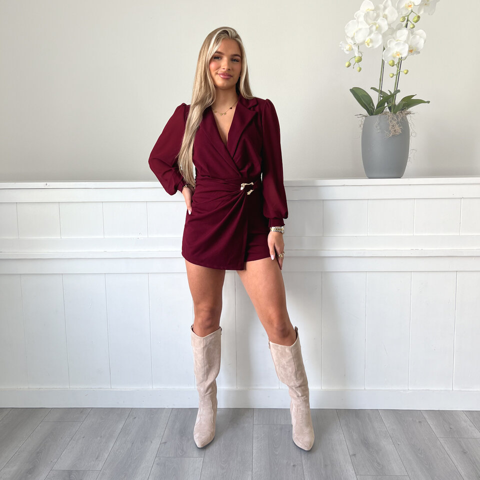 Samantha Playsuit Bordeaux