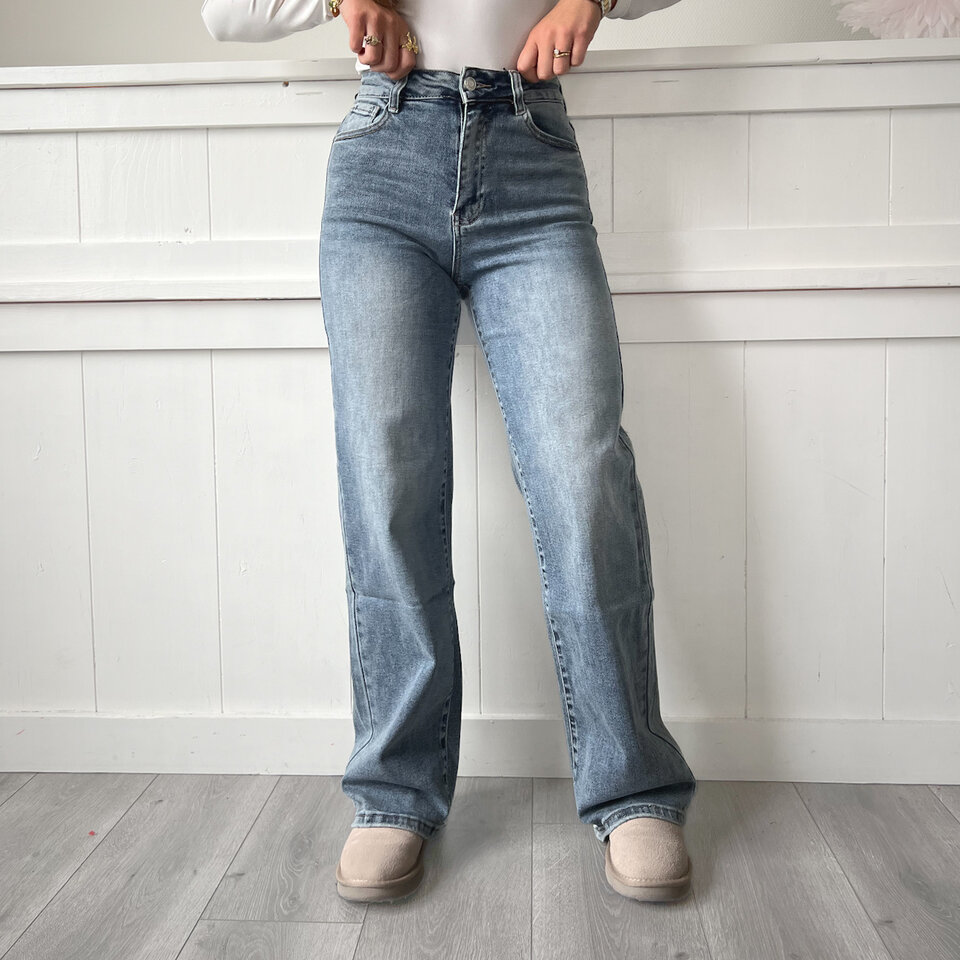 Imke Dad Fit Jeans Blauw
