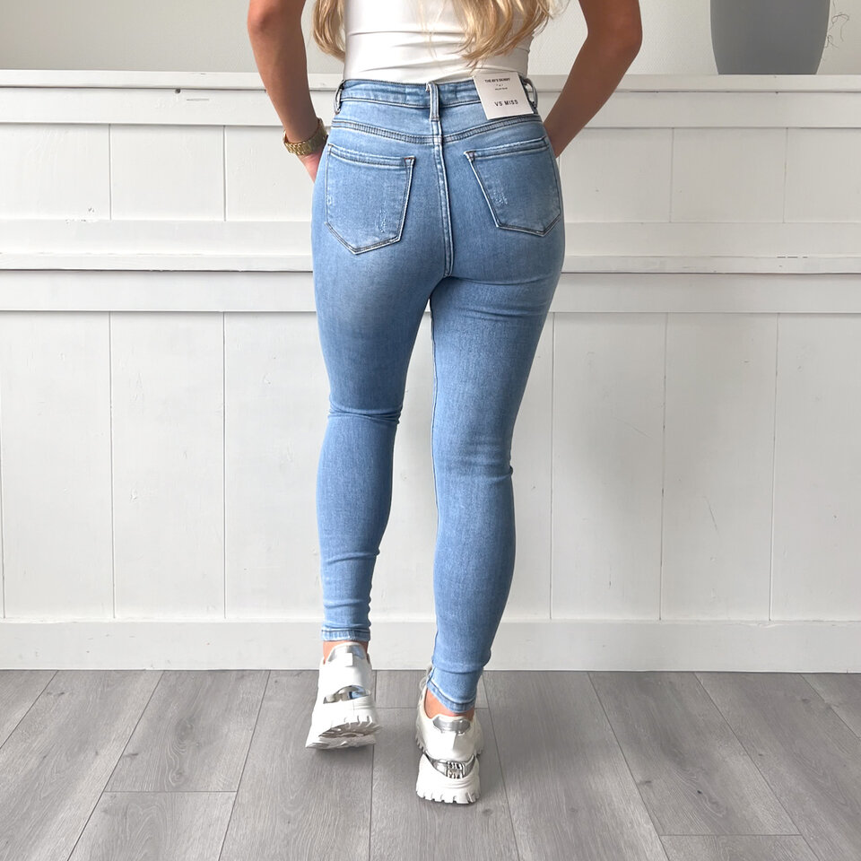 Cisca Skinny Jeans Blauw