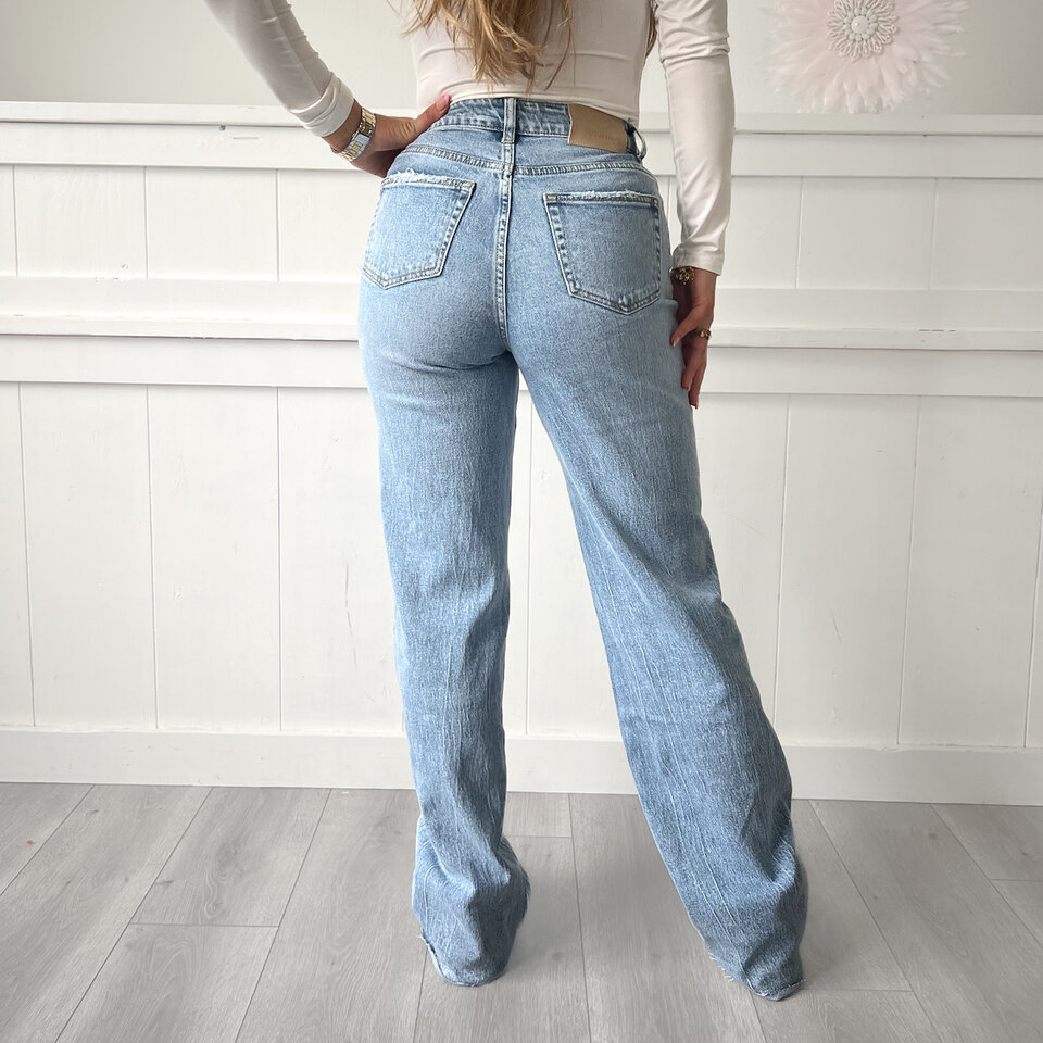 Vera Queen Hearts Tall Jeans Blauw