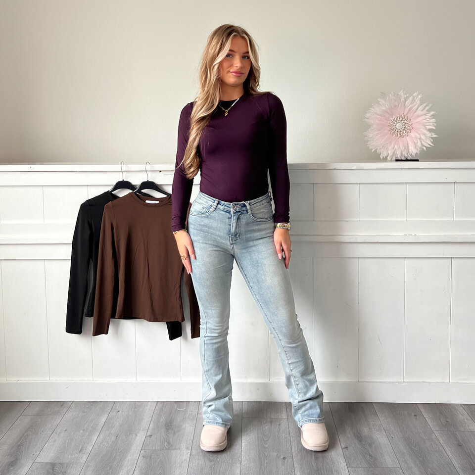 BY SWAN Top Aubergine