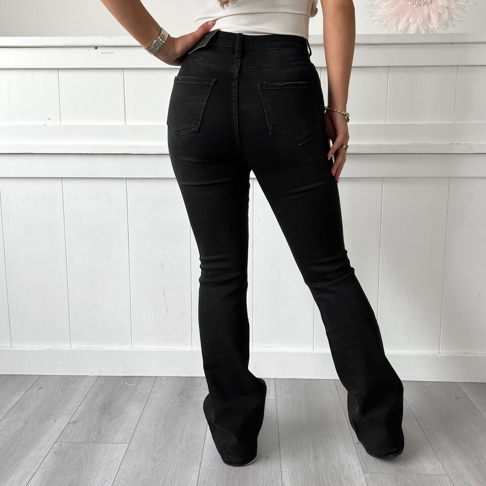Lauren Flared Jeans Zwart