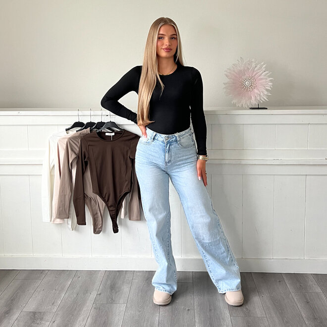 Queen Longsleeve Body Zwart