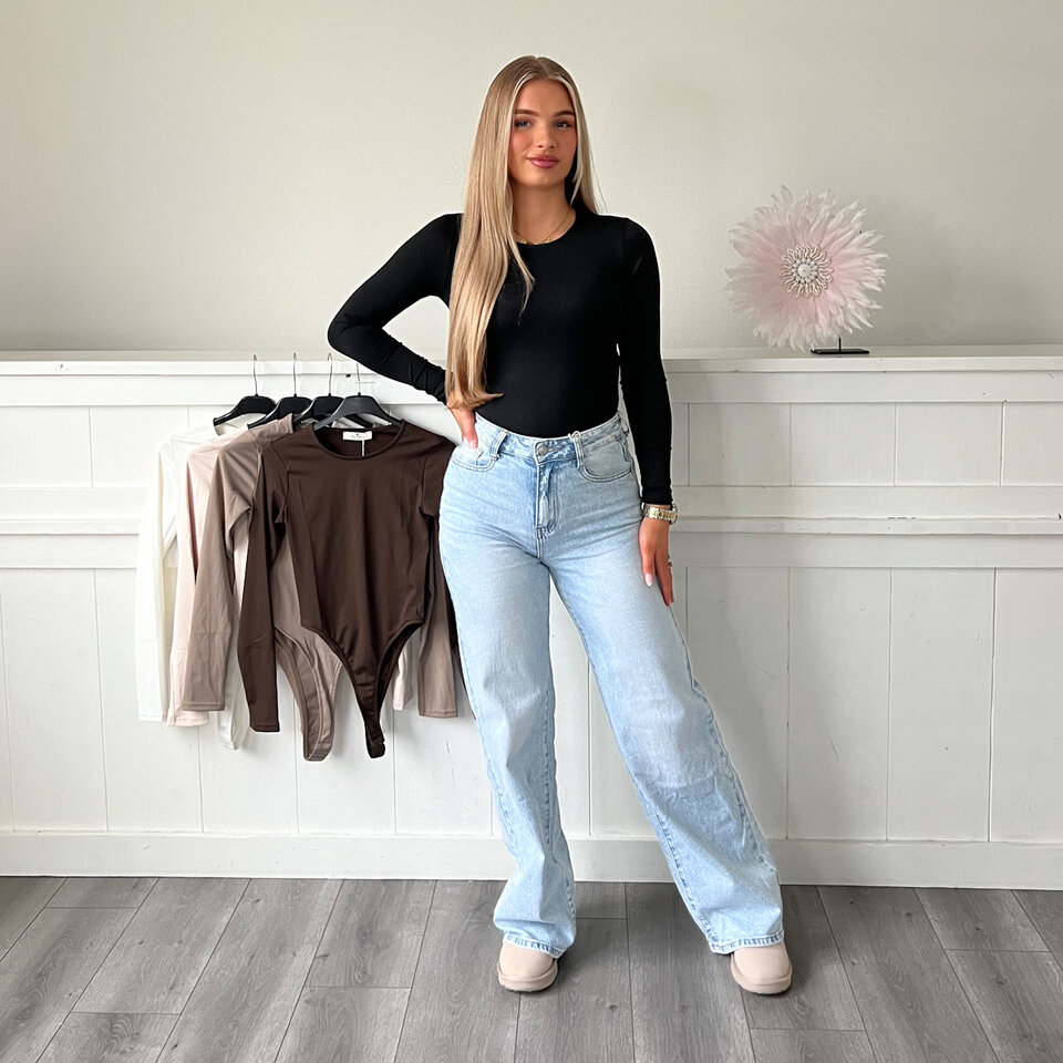 Queen Longsleeve Body Zwart