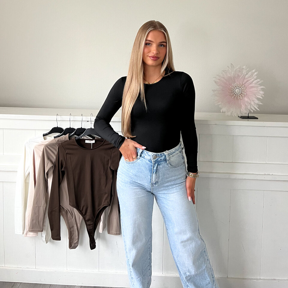 Queen Longsleeve Body Zwart
