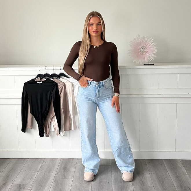 Queen Longsleeve Body Bruin