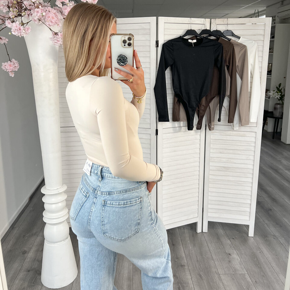 Queen Longsleeve Body Beige