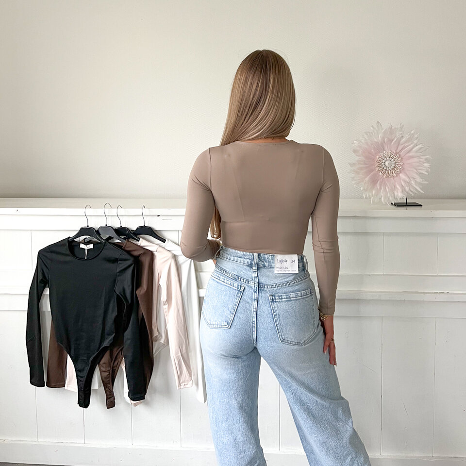 Queen Longsleeve Body Taupe